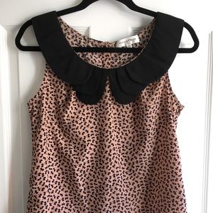 Oxford circus blush pink blouse w Peter Pan collar